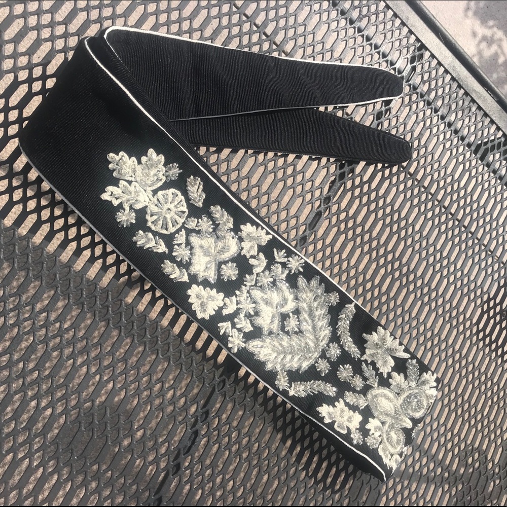 Vintage Zara Accessories Beaded Cummerbund/ Belt